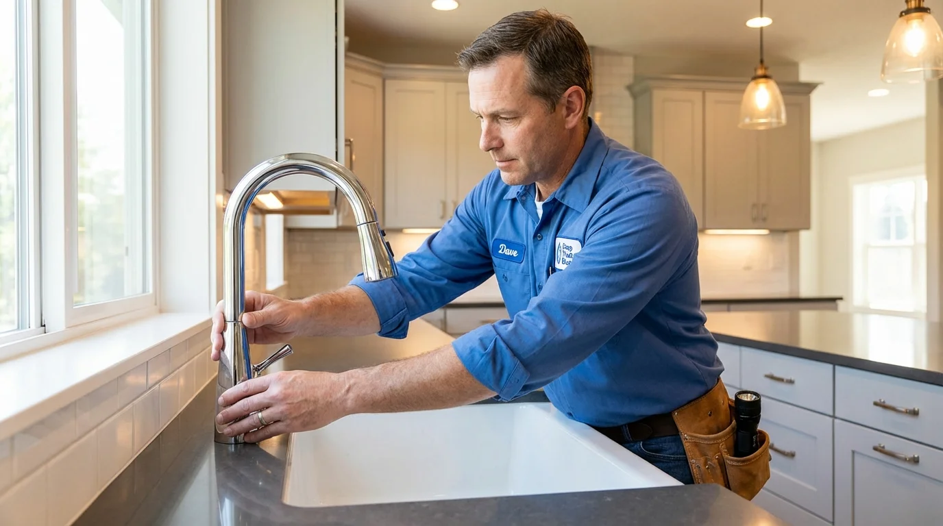 Kitchen faucet installation by Johns Plumbing LLC in Gardendale