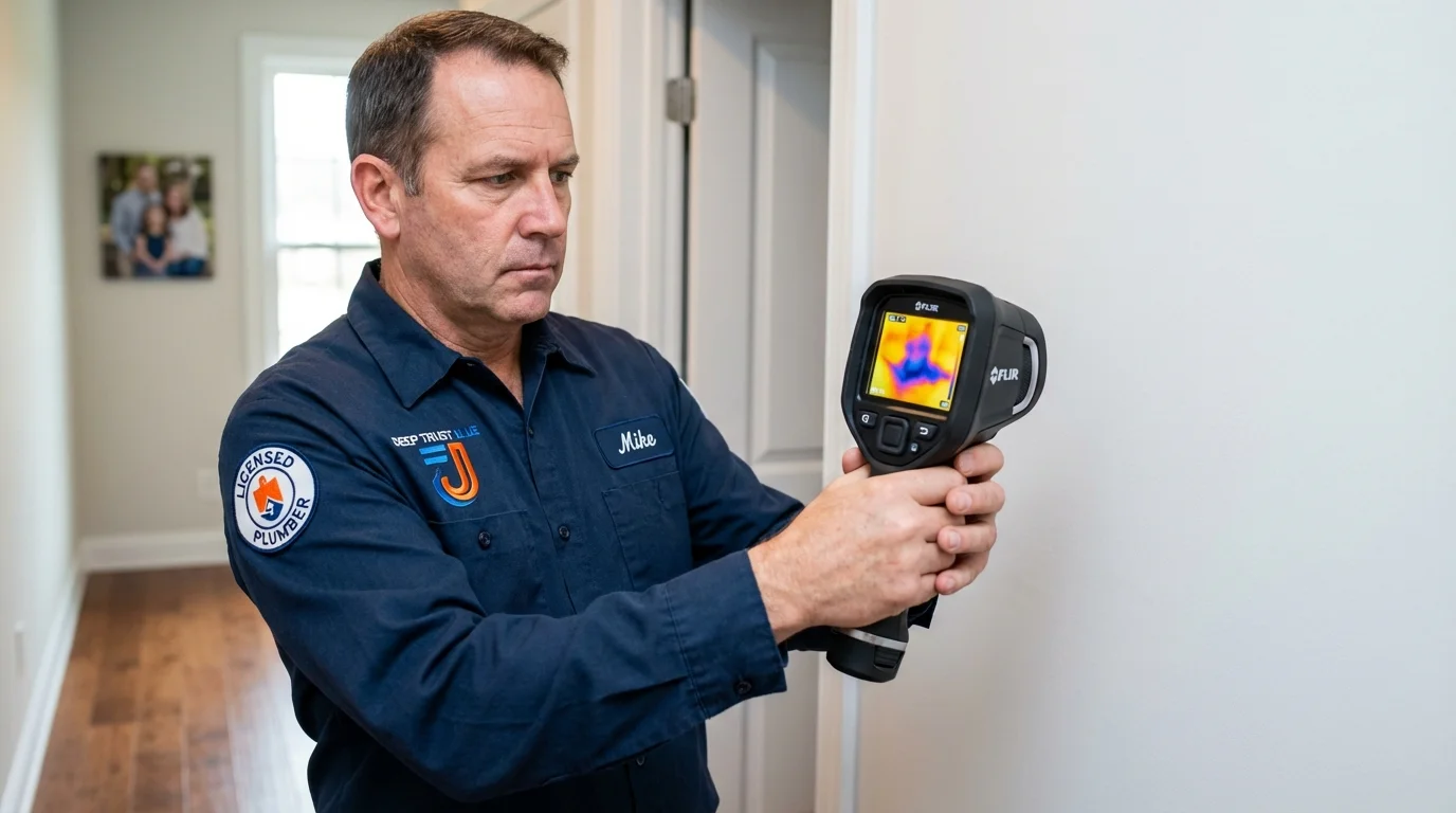 Thermal imaging leak detection by Johns Plumbing LLC in Gardendale